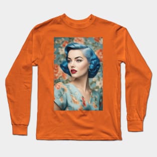 1950s Glam Woman Long Sleeve T-Shirt